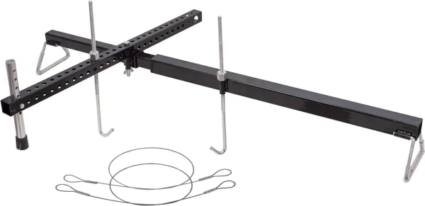 OEMTOOLS 24951 3 Point Engine Support Bar, Steel Construction, Transverse Engine Support Tool, Two Screw Hooks, Engine Bar Can