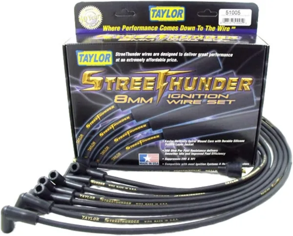 Taylor Cable 51013 Streethunder custom 8 cyl black