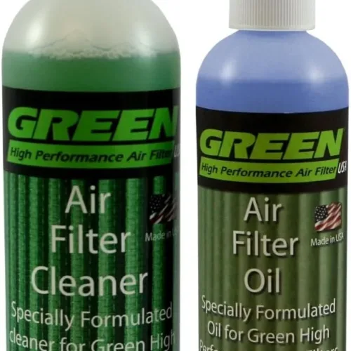 Green Filter 2802 Blue High Performance Air Filter Recharge Oil and Cleaner Kit
