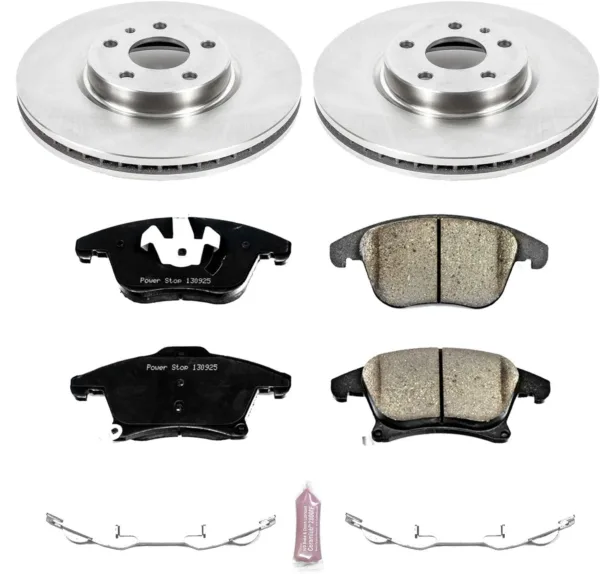 Power Stop KOE6399 Autospecialty Front Replacement Brake Kit-OE Brake Rotors & Ceramic Brake Pads - Image 2