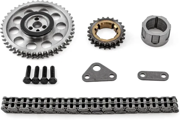 Speedmaster PCE264.1022 Fits Chevy GM LS1 LS2 LS6 Double Roller 9 Keyway Billet Steel Timing Chain Kit - Image 4