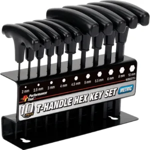 10 Piece Metric T-Handle Hex Key Set