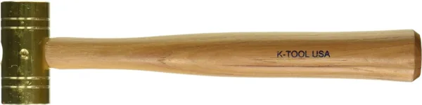 K Tool International 16 oz. Brass hammer with Wooden Hickory Handle KTI71714