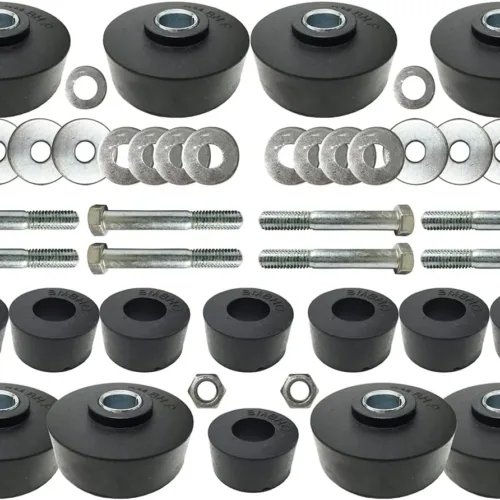 Body Mount OE Style Rubber Bushing and Hardware Kit Compatible with Impala Sedan/Hardtop 1960-1964