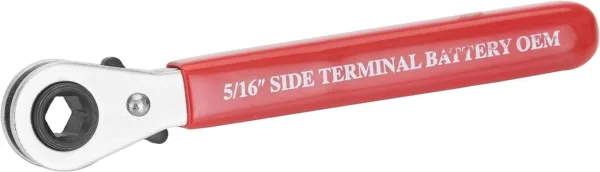 OEMTOOLS 25287 Side Terminal Battery Wrench 5/16” | Easily Change Your Car Battery | Vinyl-Coated Terminal Wrench Protects