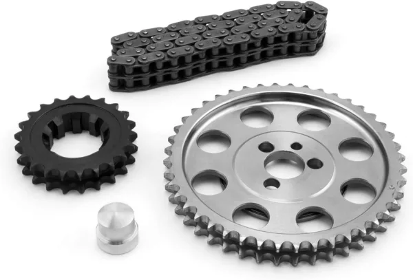Speedmaster PCE264.1001 Fits Chevy SBC 350 Double Roller 9 Keyway Billet Steel Timing Chain Kit (Tor/Brg) - Image 3