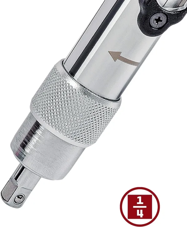 Powerbuilt 1/4 inch Drive Ratcheting T-Handle Torque Wrench, 20-100 in. lb. Range, Easy to Set and Lock in Place, for TPMS - Image 5