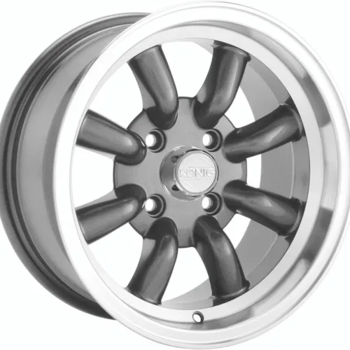 Konig Rewind League Gun Metal Wheel with Machined Lip (15×7″/4x100mm)