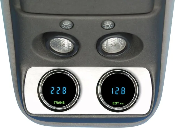Dakota Digital OHC2-95C-PU Overhead Console Plate for Mounting Gauges in Chevy Trucks