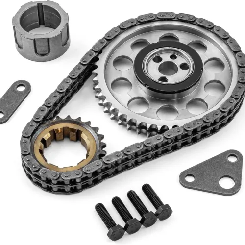 Speedmaster PCE264.1022 Fits Chevy GM LS1 LS2 LS6 Double Roller 9 Keyway Billet Steel Timing Chain Kit