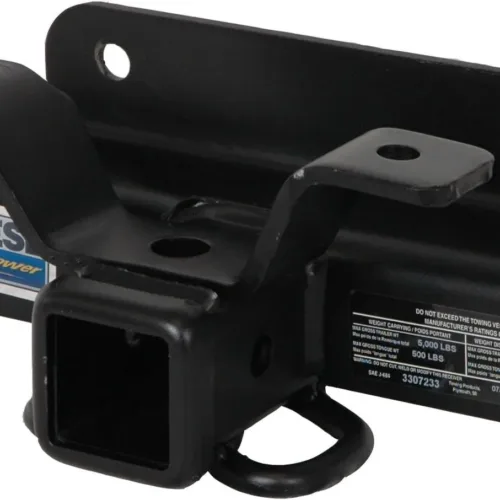 Reese 33072 Class III Custom-Fit Hitch with 2″ Square Receiver opening, includes Hitch Plug Cover , black