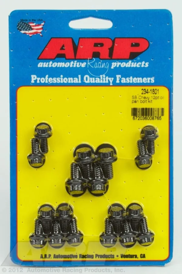 ARP 234-1801 Oil Pan Bolt Kit (Black Oxide 12-Point) Chevrolet All Models