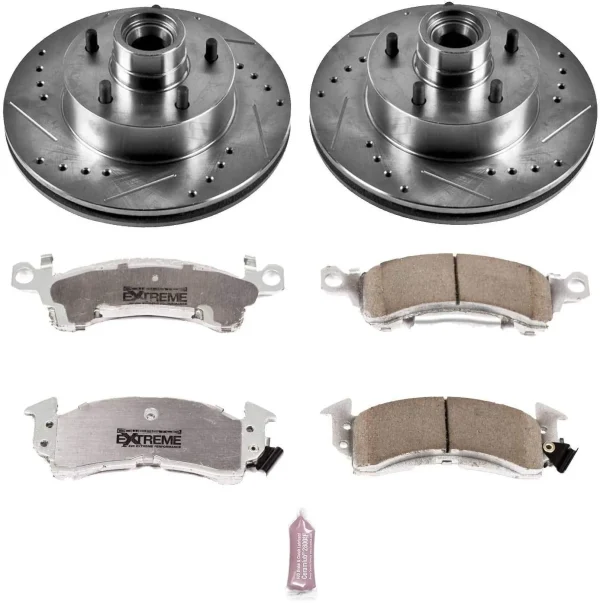 Power Stop K2580-26 Front Z26 Carbon Fiber Brake Pads with Drilled & Slotted Brake Rotors Kit - Image 7