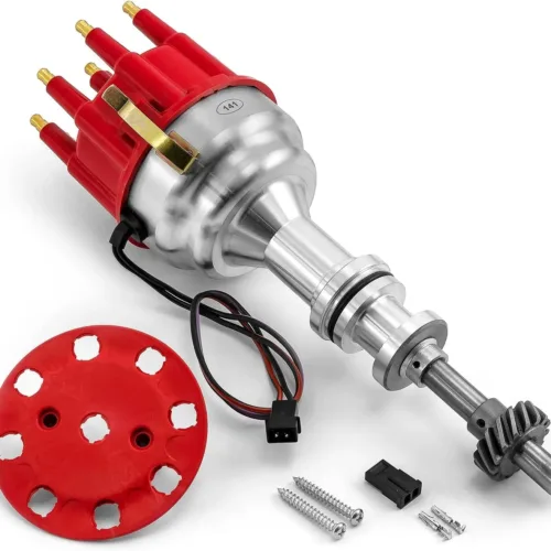 Speedmaster PCE376.1107.01 Fits Ford 302 351C Cleveland Early 460 8000 Series Pro Billet Distributor [Red]