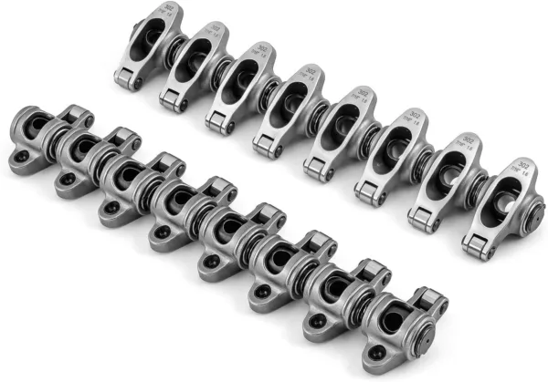 Speedmaster PCE261.1076.01 Fits Ford SB 289 302 351 Windsor 1.60 7/16" Stainless Steel Roller Rocker Arm Set - Image 2