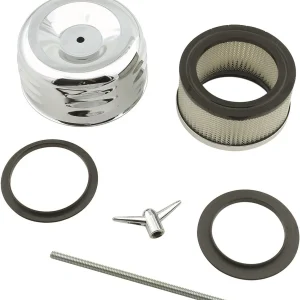 Mr. Gasket - 6475 Chrome Louvered Air Cleaner 4-5/8" Dia