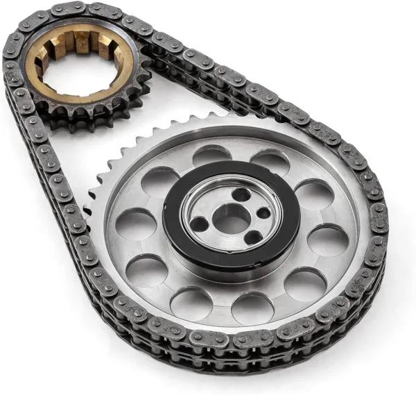 Speedmaster PCE264.1022 Fits Chevy GM LS1 LS2 LS6 Double Roller 9 Keyway Billet Steel Timing Chain Kit - Image 2