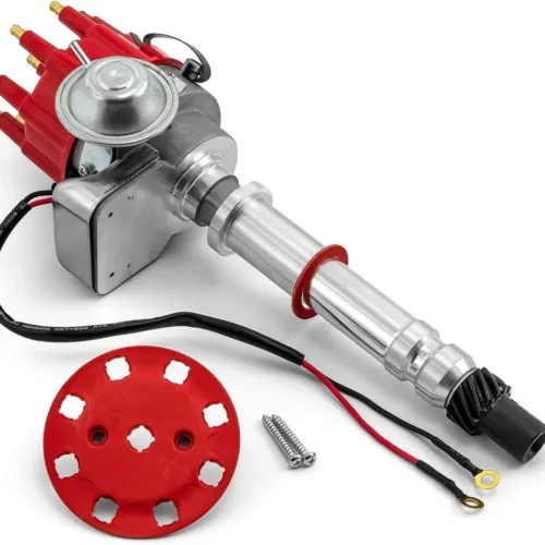 Speedmaster PCE376.1079.01 Fits Chevy SBC 350 BBC 454 7000 Series Ready to Run Distributor [Red]