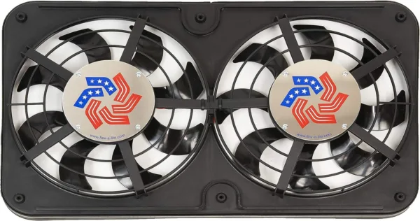 Flex-a-lite 420 Lo-Profile S-Blade Dual Electric Puller Fan
