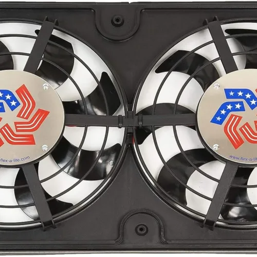 Flex-a-lite 420 Lo-Profile S-Blade Dual Electric Puller Fan