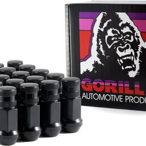 Gorilla Automotive 45188BC-20 Black 1/2″ Thread Size Forged Steel Chrome Finish Closed End Lug Nut, (Pack of 20)