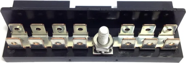 Sierra International FS40730 Ground Bus Bar for ATO/ATC Fuse Blocks with Contains Fourteen Tin Plated Copper Tab Terminals, 1/4"