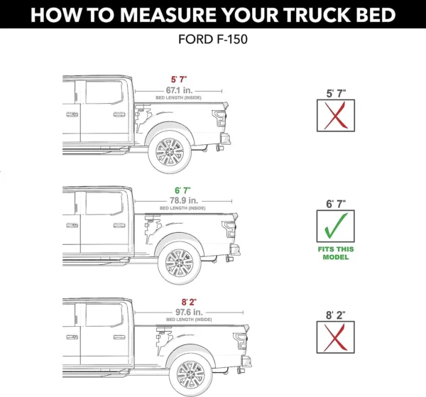 RetraxONE MX Retractable Truck Bed Tonneau Cover | 60374 | Fits 2015 - 2020 Ford F-150 Super Crew, Super Cab & Reg. Cab 6' 7" - Image 2