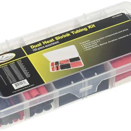 Dual-Wall Heat Shrink Tube Assortment, 105 Pieces