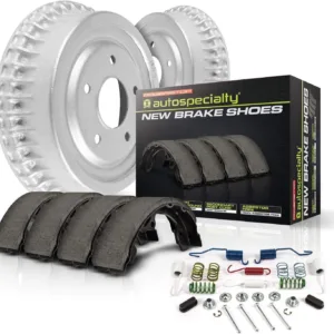 Power Stop KOE15271DK Autospecialty Rear Replacement Brake Kit-OE Brake Drums & Ceramic Brake Pads