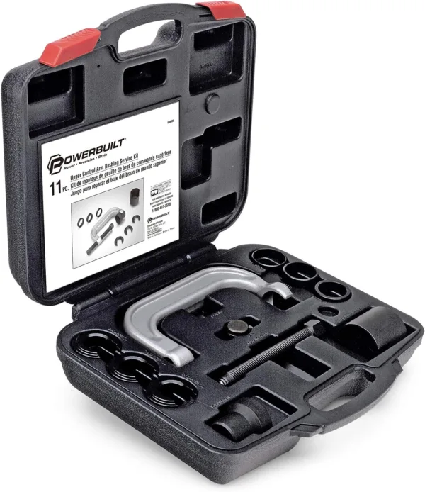 Powerbuilt Upper Control Arm Bushing Service Tool Set for Ford, GM and Chrysler, Remove and Install Car Bushings, 648604 - Image 2
