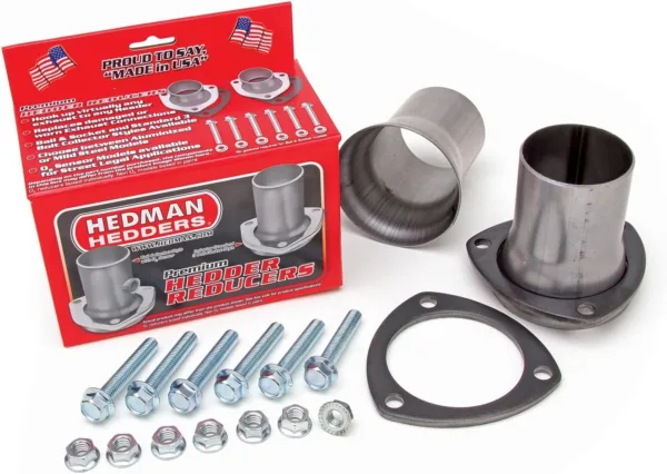 HEDMAN Street - 3" COLLECTOR TO 3" EXH STD. BALL/SOCKET FLANGE REDUCER - ALUMINIZED (21122)