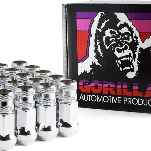 Gorilla Automotive 45038-20 12mm x 1.50 Thread Size Forged Steel Chrome Finish Open End Lug Nut, (Pack of 20)