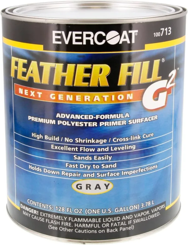 Evercoat FIB712 Fiberglass Feather Fill Gray, Qt