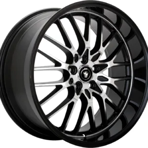 Konig Lace Black Wheel with Machined Face (15x6.5"/5x100mm)