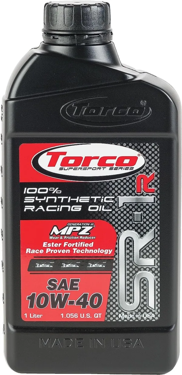 Torco SR-1R Synthetic Racing Oil (10W-40)