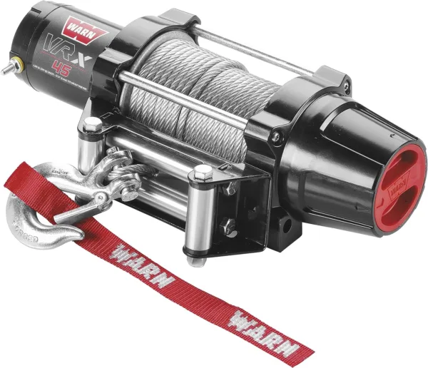 WARN 101045 VRX 45 Powersports Winch with Dash Mounted Switch and Steel Cable Wire Rope: 1/4" Diameter x 50' Length, 2.25 Ton - Image 3