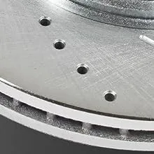 drilled rotors, drilled brake discs, drilled discs, drilled and slotted brake discs
