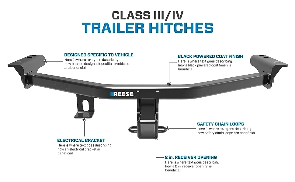 reese, Trailer Hitch, Reciever Hitch, Towing, Tow Hitch, Trailer Hitch Receiver